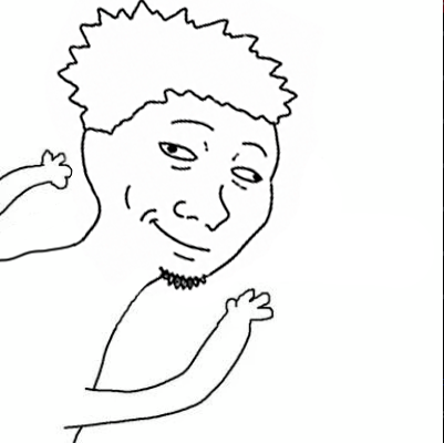 Hand-drawn ONSAM meme character